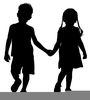 Clipart Of A Boy And Girl Holding Hands Image
