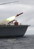 A Bqm-74 Drone Is Fired From The Fantail Of The Guided Missile Frigate Uss Mcinerney (ffg 8) Image