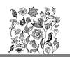 Black And White Rose Clipart Image