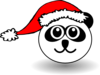 Santa Panda Clip Art