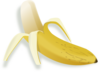 Pealed Banana Clip Art