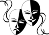 Drama Masks   Dsf Clip Art