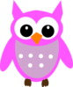 Pink Hoot Owl Clip Art