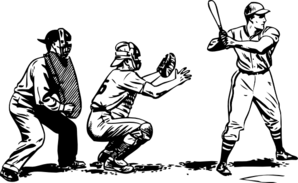 Baseball At Bat Clip Art