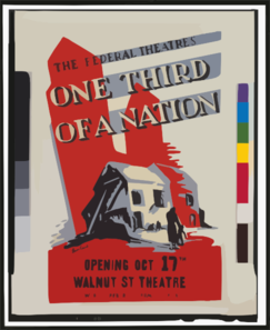The Federal Theatre S  One Third Of A Nation   / Leon Carlin. Clip Art
