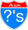 Ask Questions Interstate Sign Clip Art