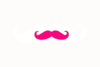 Pink Mustache Clip Art