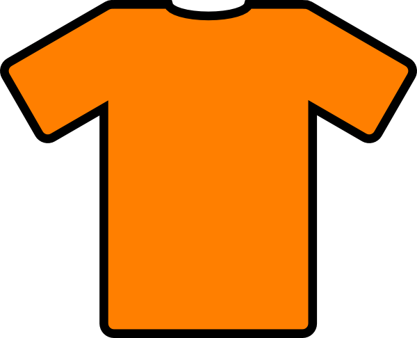 Orange T shirt  Icon Clip Art at Clker com vector  clip 