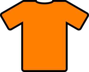 Orange T-shirt Icon Clip Art