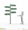 Blank Sign Post Clipart Image