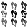 Hiking Shoe Print Clipart Image