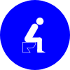 Sitting On Toilet Clip Art