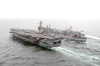 U.s. Navy Ships Conducting A Replenishment At Sea Operation. Image