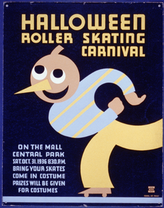 Halloween Roller Skating Carnival On The Mall, Central Park : Bring Your Skates : Come In Costume : Prizes Will Be Given For Costumes. Image