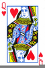 Queen Of Hearts Playing Card Clipart Image