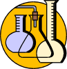 Chemical Lab Flasks Clip Art