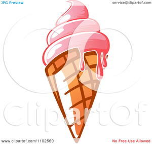 Free Waffle Cone Clipart Image