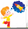 Kids Dreaming Clipart Image