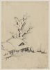 [buildings And Large Tree On The Waterfront, With Two Boats Anchored Offshore] Image