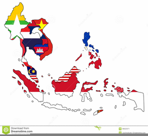 Asia Pacific Map Clipart Image