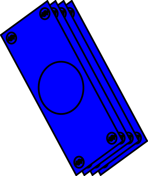 Blue Bills Clip Art at Clker.com - vector clip art online, royalty free