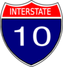I-10 Sign Clip Art