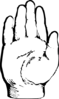 Outline Of An Hand Clip Art