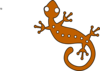 Brown Gecko Clip Art