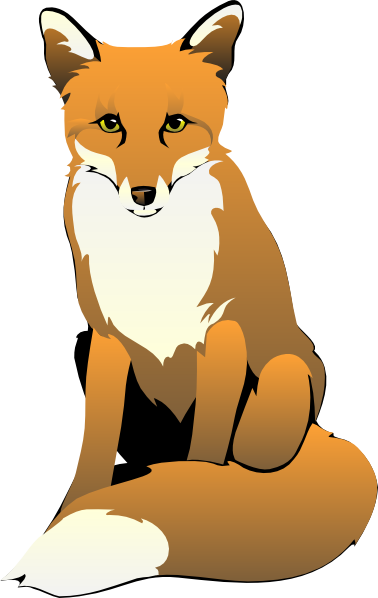 Fox Sitting Clip Art at Clker.com - vector clip art online, royalty