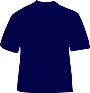 Navy Blue T-shirt Clip Art at Clker.com - vector clip art online ...