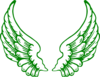  Green Wings Clip Art
