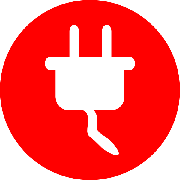 Electric Power Plug Icon Clip Art at Clker com vector 