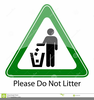 Clipart Of Littering Signs Image