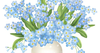 Vase Of Flowers Clipart Image
