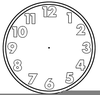 Blank Clock Clipart For Teachers Image