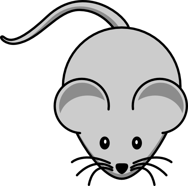 Simple Cartoon Mouse Clip Art at Clker.com - vector clip art online, royalty free & public domain