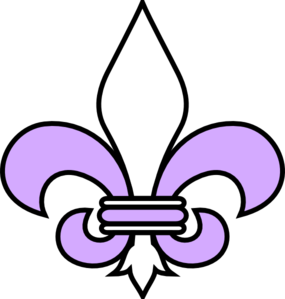 Purple Fleur De Lis Clip Art