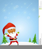 African American Santa Claus Clipart Image