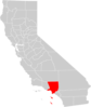 California County Map Los Angeles County Highlighted Clip Art