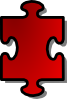 Jigsaw Red 10 Clip Art