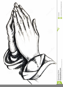 Free Praying Hands Clipart Vector Image