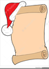 Santa Checklist Clipart Image