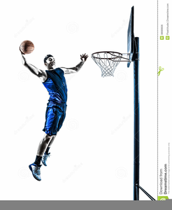 Basketball Player Clipart Black And White Image