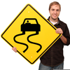 Slippery Road Clipart Image