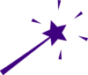 Purple Wand Clip Art