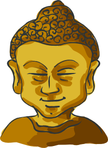 Buddha Head Clip Art