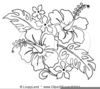 Black And White Flower Bouquet Clipart Image