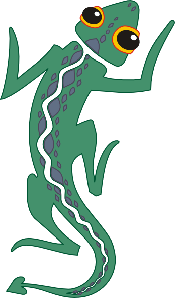 Crawling Lizard Clip Art at Clker.com - vector clip art online, royalty ...