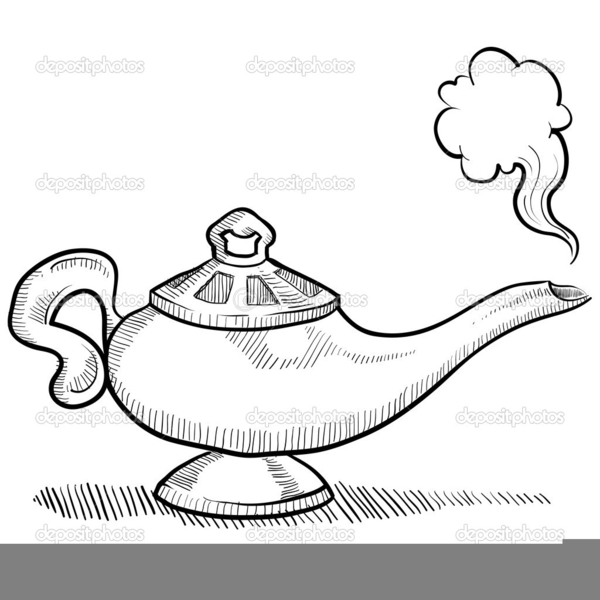 Aladdin Lamp Drawing Free Images At Vector Clip Art