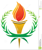 Flaming Torch Clipart Image